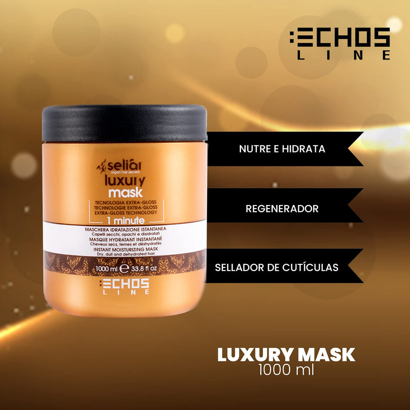 [Australia] - ECHOSLINE Seli√†r Luxury Instant Moisturizing Mask for Dry and Dehydrated Hair - 1000 ml 