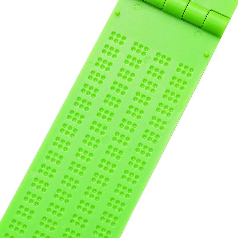 [Australia] - 4 Lines 28 Cells Braille Slate and Stylus Braille Writing Slate Plastic Braille Slate Kit, Green 