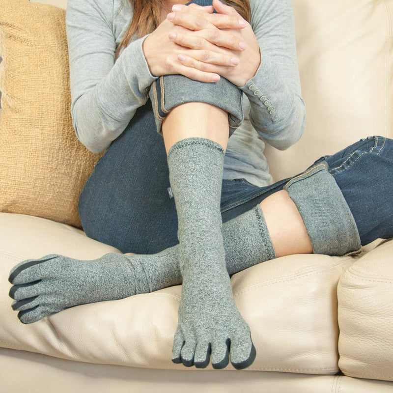 [Australia] - IMAK Compression Arthritis Socks - Socks that Brace Feet to Support Chronic Pain Relief - Medium Medium (1 Pair) 