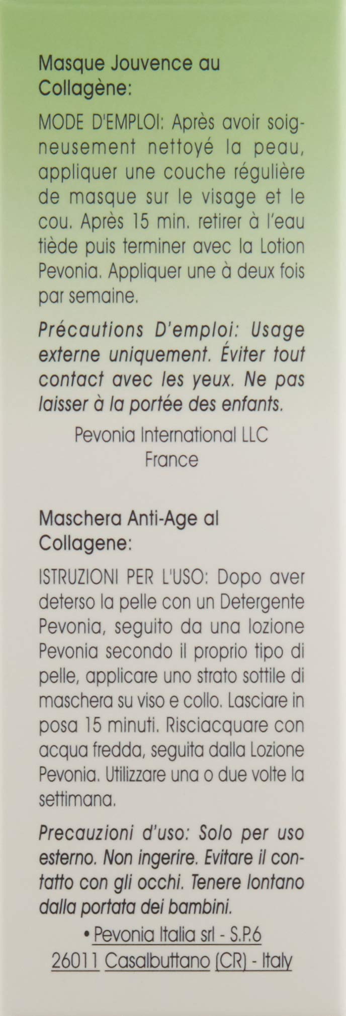 [Australia] - Ageless Skin Collagen Mask - Pevonia - 50ml 