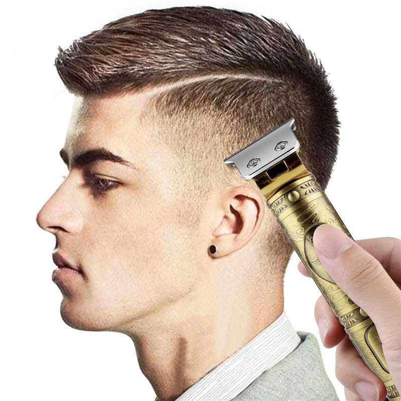 [Australia] - Hair Clippers for Men Professional, Electric Haircut Kit, with 3 Limit Combs and 1 Upscale Apron, Cordless, Rechargeable, for Barbershop, Home Use 