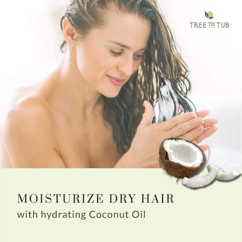 [Australia] - Moisturizing Argan Oil Conditioner by Tree To Tub - pH 5.5 Balanced Hydrating Conditioner for Soft, Shiny Hair with Mint Essential Oil 8.5 oz 
