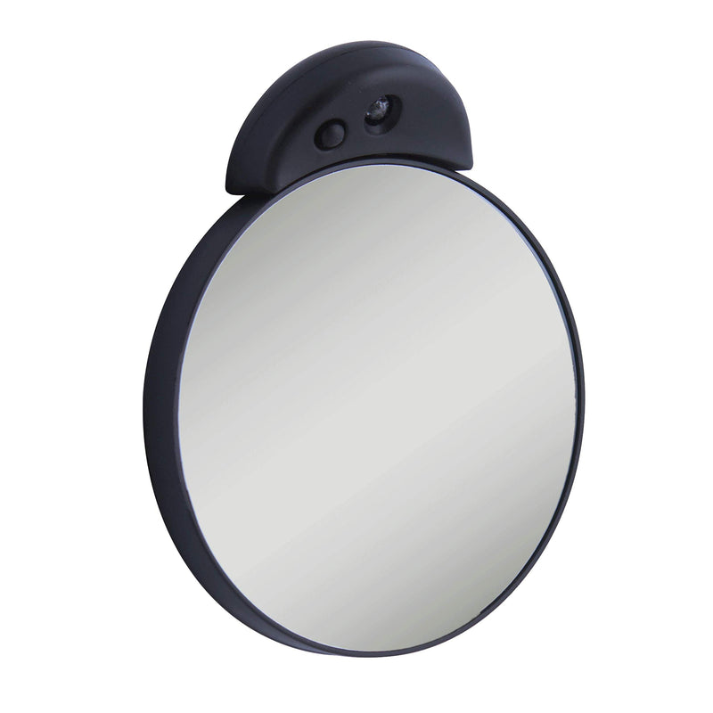 [Australia] - Zadro Compact 15X Magnification LED Lighted Spot Travel Makeup Mirror, Black 