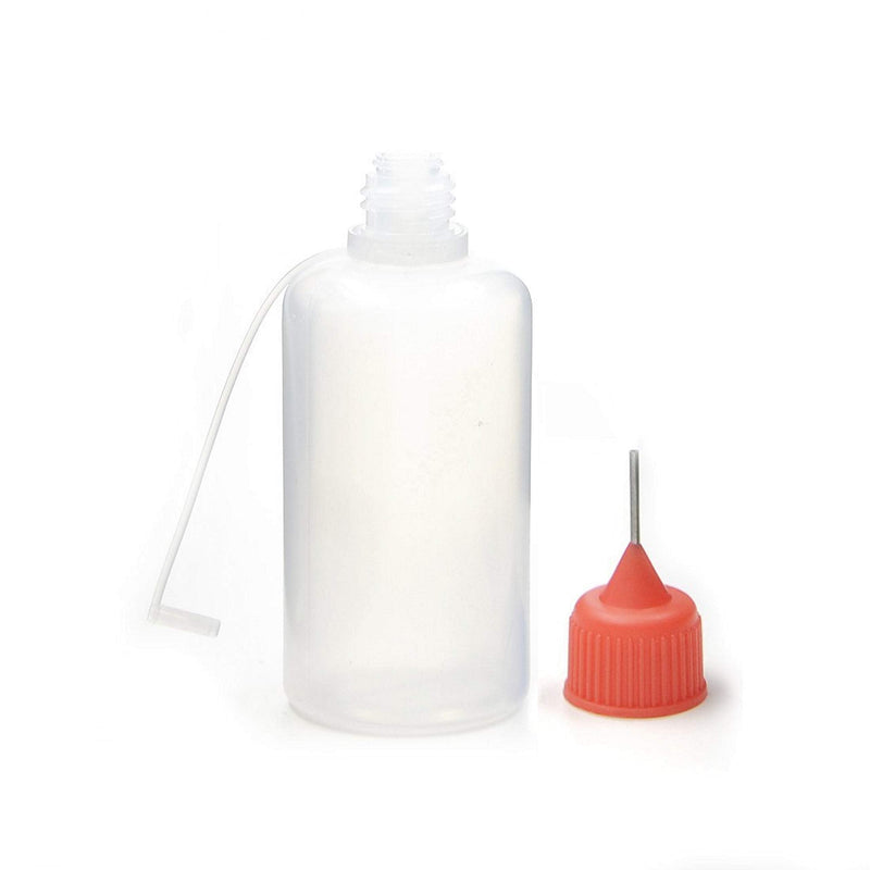 [Australia] - AKORD 5pcs x Empty Plastic Squeezable Liquid Dropper Filling Bottles E-Juice Needle Tip LDPE (30ml), White 