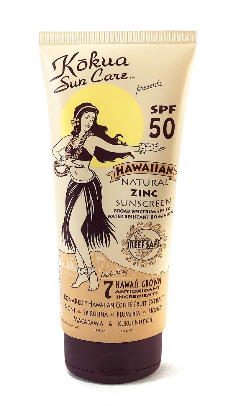 [Australia] - Kokua Sun Care SPF 50/80 Min Water Resistance Reef Safe Natural Zinc Sunscreen 