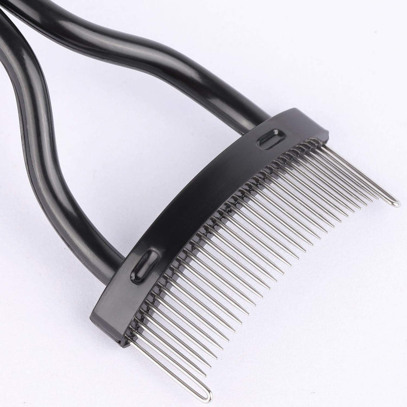 [Australia] - 4 Pcs Curved Eyelash Comb Mascara Separator Metal Teeth Lash Curler Eyebrow Definer Makeup Grooming Brush 