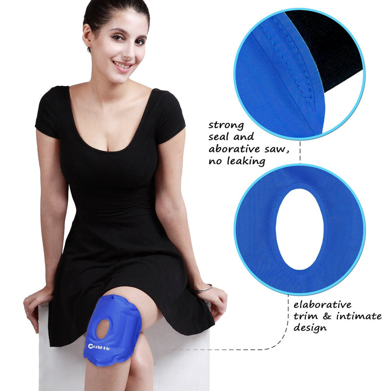 [Australia] - Ice Pack for Knee Reusable Gel Hot Cold Pack for Knee Replacement Surgery, Fast Pain Relief Ice Packs for Swelling, Sports Injury, Bursitis, Arthritis, Joint Pain - (9.8'' x 6.5'') 9.8'' x 6.5'' 