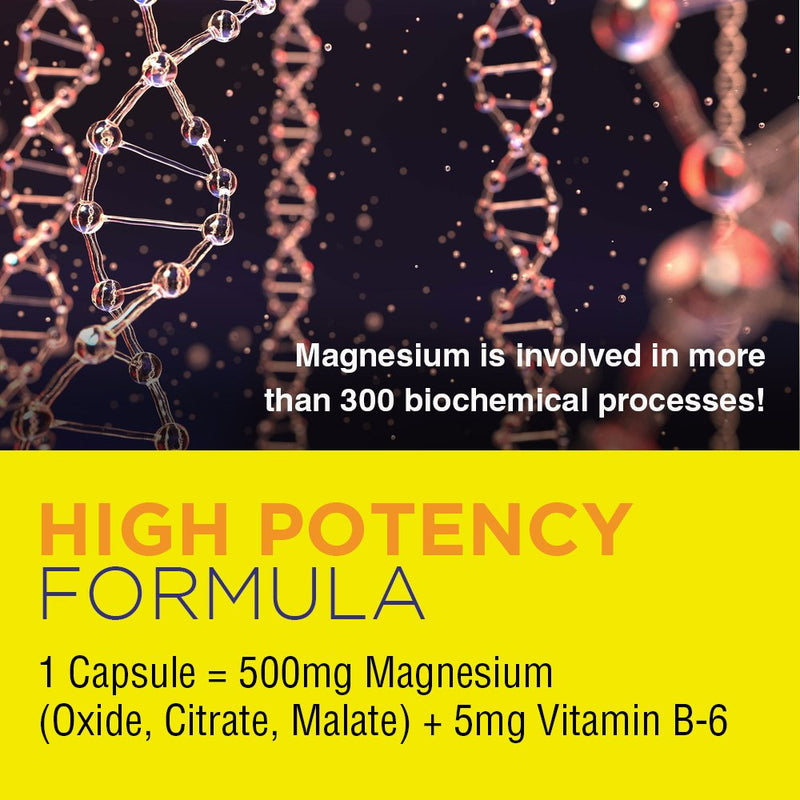 [Australia] - Natures Life Magnesium | 500mg Magnesium for Bone & Muscle Health | Supplement to Support Stress Relief, Sleep, Heart Health, Nerves, Muscles, and Metabolism* | 275 Vegetarian Capsules (250 CT) 250 Count (Pack of 1) 
