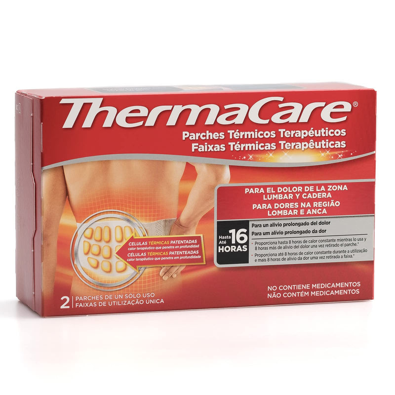 [Australia] - THERMACARE Thermal Thermal Patch - 2 Patches - for Lower Back and Hip Pain - Prolonged Pain Relief Up to 16 Hours - Drug Free 2 Unidad 