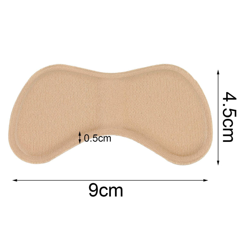 [Australia] - Heel Stickers Heel Cushion Pads Shoe Heel Insoles for Improved Shoe Fit and Comfort, (3 Black and 3 Beige) 