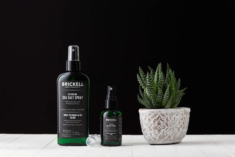 [Australia] - Brickell Men's Texturizing Sea Salt Spray for Men, Natural & Organic, Alcohol-Free, Lifts and Texturizes Hair for a Beach or Surfer Hair Style, 59 ml 59 ml (Pack of 1) 