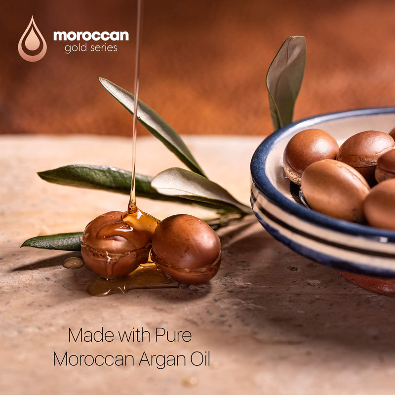 [Australia] - Moroccan Gold Series Treatment Mask – Deep Hydrating Argan Oil Hair Mask for Dry, Damaged, Color Treated and Curly Hair Enriched with Keratin – Sulfate Free Natural Hair Repair Treatment, 8.45oz 8.45 Fl Oz (Pack of 1) 