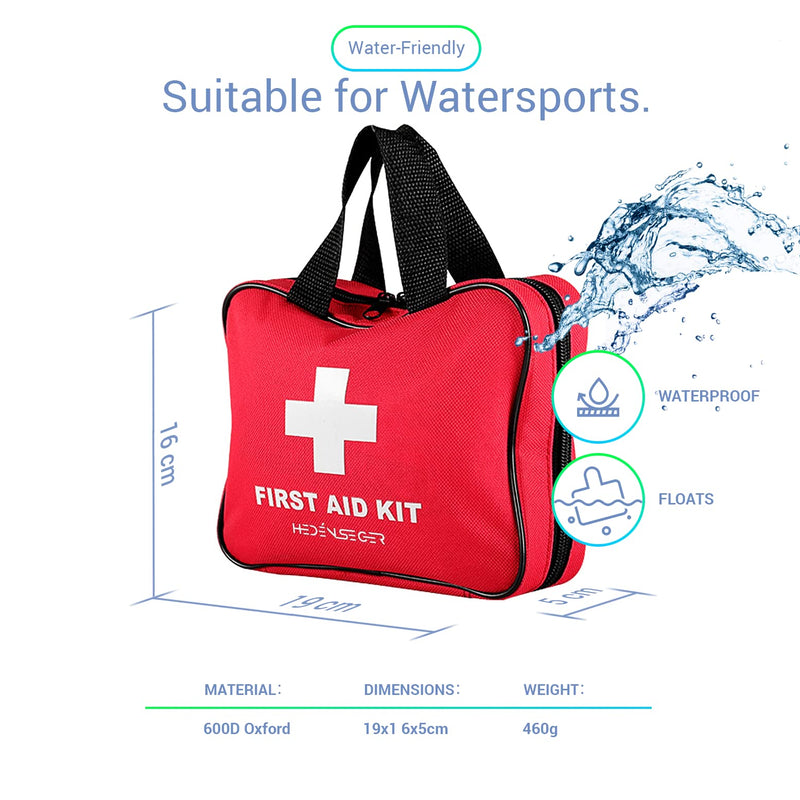 [Australia] - Heden Seger Premium First Aid Emergency Kit, 199 Pcs. - Compact, Waterproof, Lightweight & Full Inclusive - Suitable for Home, Travel, Camping, Outdoor, etc 