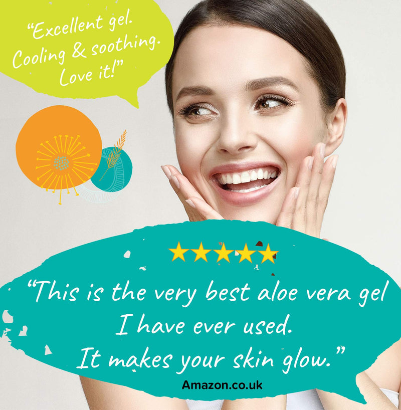 [Australia] - Naissance Aloe Vera Gel (no. 707) 500g - Cruelty Free and Vegan - Cooling, Soothing and Moisturising for All Skin Types 