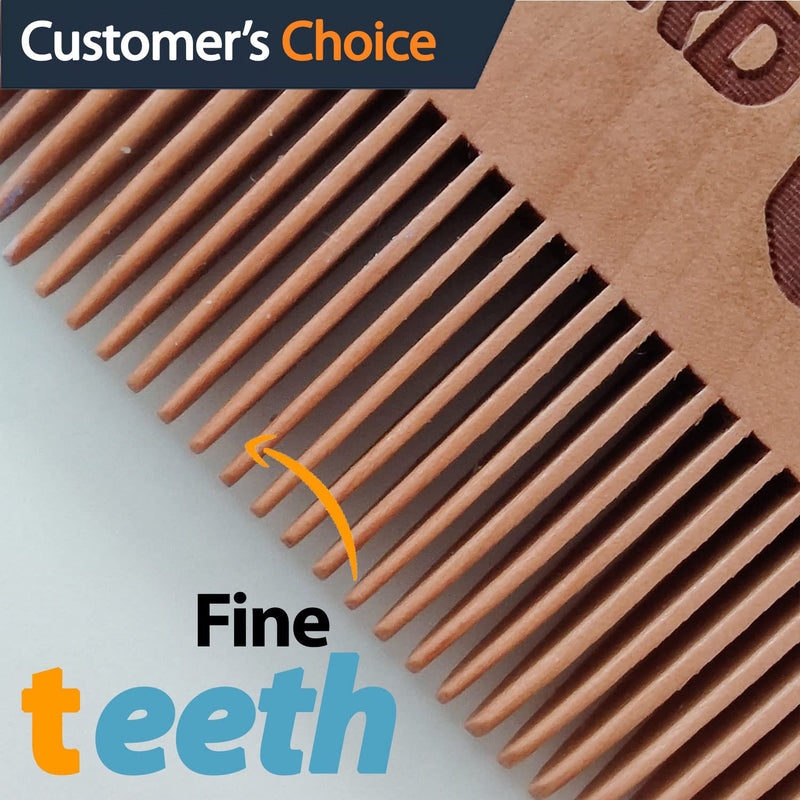 [Australia] - Man vs Beard™ Original Antistatic Wooden Beard Comb, Coarse & Fine Teeth, Moustache & Beard Grooming 