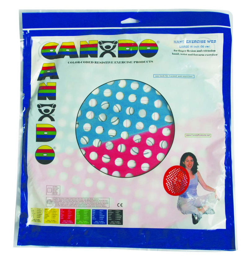 [Australia] - Cando Web Hand Therapy Device, Latex, 14" Diameter, Multi-Resistance (Light/Heavy) -10-0859 