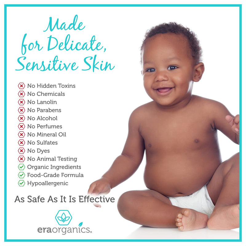 [Australia] - Era Organics Calendula Cream. Extra Soothing And Moisturizing Baby Lotion for Sensitive Skin Prone to Baby Eczema, Cradle Cap, Baby Acne, Rashes, Hives With Cocoa Butter, Rosemary, Zinc Oxide & More 