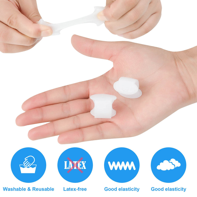 [Australia] - Hoogoo Pinky Gel Toe Separators, Silicone Toe Spacers, Small Toe Protector Spreader, Cushions for Curled Overlapping Separate Toe Correct 