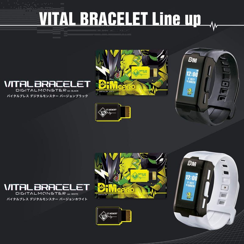 [Australia] - Digimon Vital Bracelet | Interactive Fitness Tracker Watch with Step Counter, Heart Rate Monitor, Digital Watch and Virtual Pet | Train Your Digimon and Battle Your Friends | Colour Black 