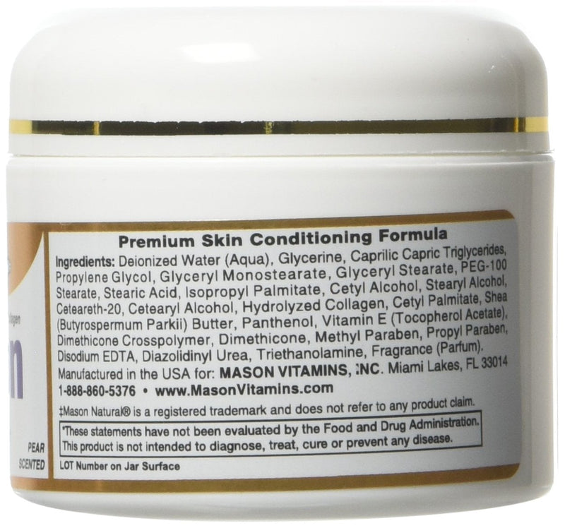 [Australia] - Mason Natural Collagen Beauty Cream Made with 100% Pure Collagen - 2 oz,pack of 3 3 Jars 6 oz. 