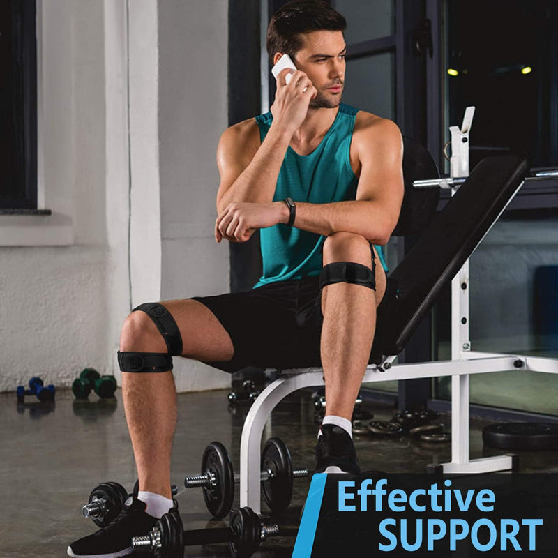 [Australia] - CINLITEK Patellar Tendon Support Strap,Adjustable Knee Stabilizing Brace Support for Pain Relief, Arthritis,Tendonitis,Injury Recovery,Jumper,Running,Tennis,Basketbal and so on（1PCS） 