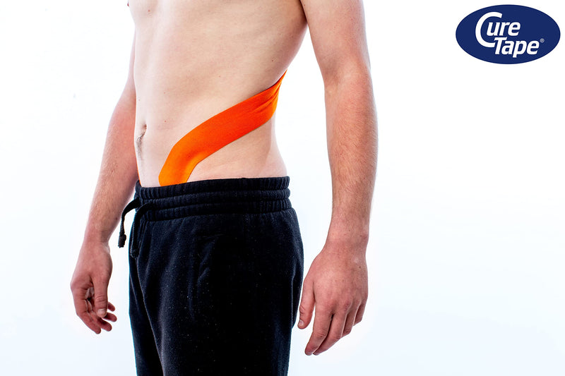 [Australia] - CureTape® Sports Kinesiology Tape | 30% Stronger Adhesion for Extreme Sporting Conditions | Waterproof & Quick Dry Viscose | Increase Mobility & Performance (Orange) Orange 