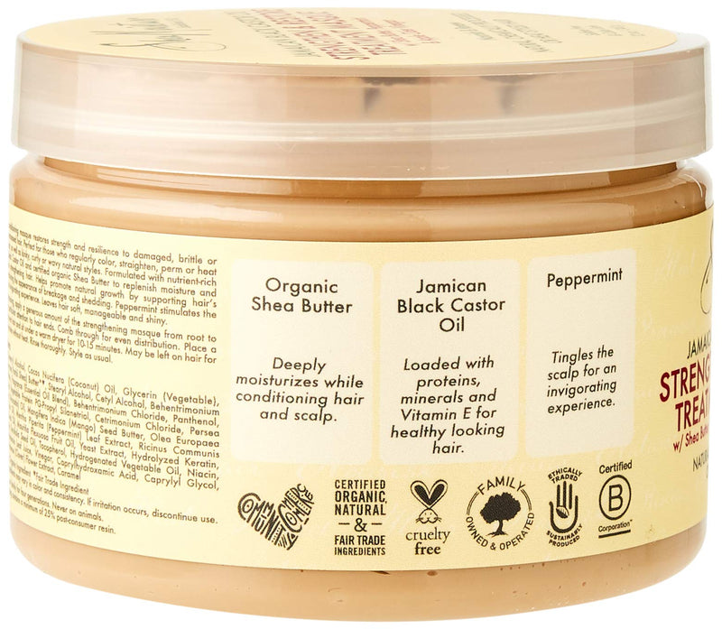 [Australia] - Shea Moisture amaican Black Castor Oil Strengthen Grow and Restore Treatment Masque, 12oz 