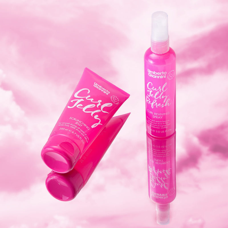 [Australia] - Umberto Giannini Curl Jelly Scrunching Jelly 200ml Vegan & Cruelty Free Frizz Styling Curl Control Hair Gel for Curly or Wavy Hair, 150 ml (Curl Jelly and Jelly Refresh Spray) 150 ml (Pack of 1) 