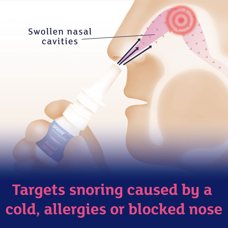 [Australia] - Triple Pack Snoreeze Snoring Relief Nasal Spray - targets snoring caused by a cold, allergies or a blocked nose 