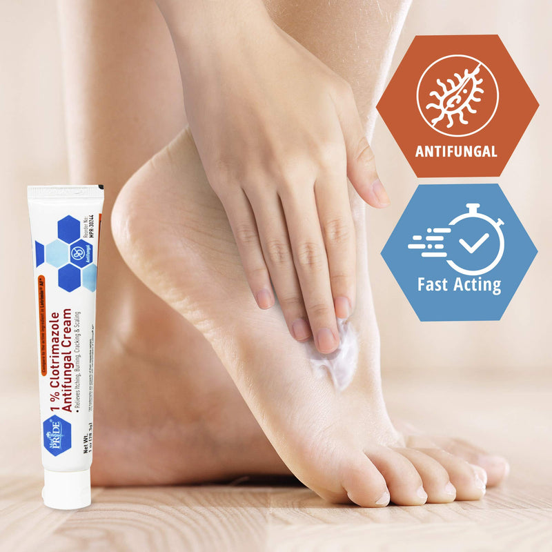 [Australia] - Medpride 1% Clotrimazole Antifungal Cream - Fungus Skin Care Treatment with - Jock Itch Body Ointment - Fights Infection, Sweat Rash, Athlete’s Foot, Ringworm & Relieves Itching, Burning - 4 Pack 