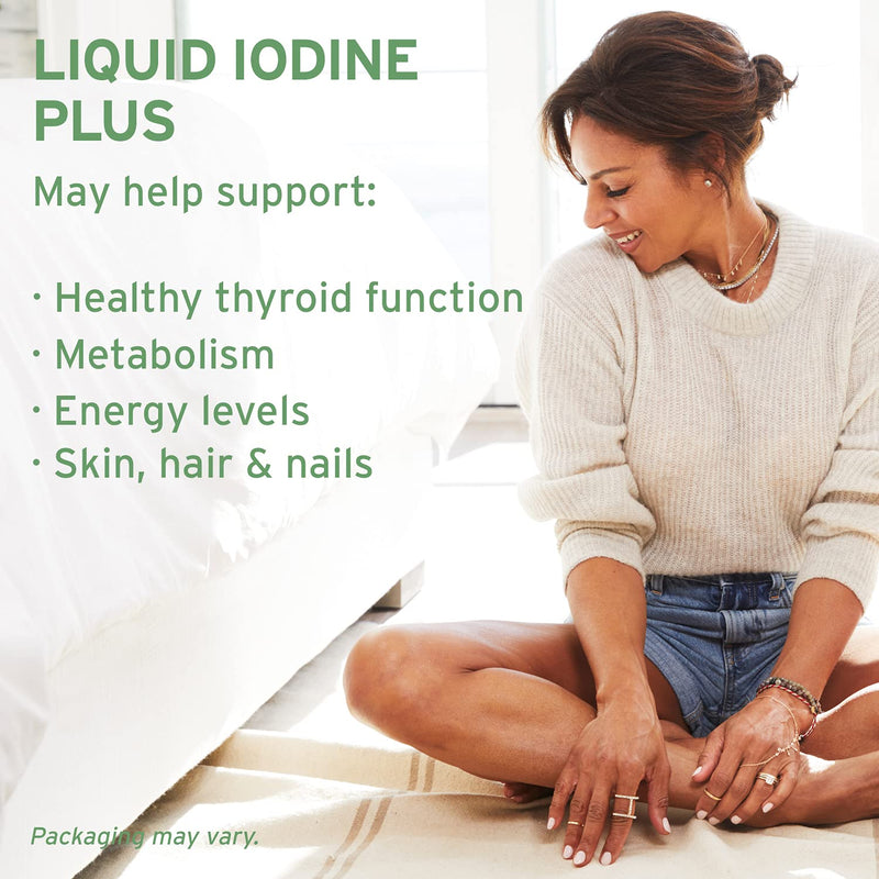 [Australia] - Life-flo Iodine Plus Drops | 150 mcg Iodine Per Serving | Healthy Thyroid, Energy & Metabolism Support | Formulated for High Absorption | 2 fl oz Unflavored 