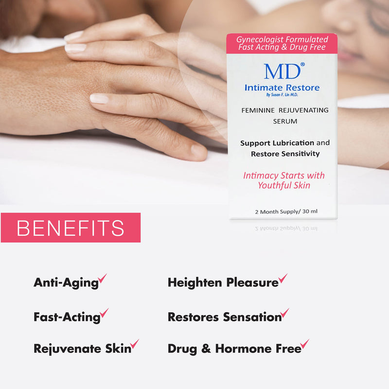 [Australia] - MD Intimate Restore Feminine Moisturizer for Rejuvenating Intimate Area| Helps to Restore Appearance, Sensation and Sensitivity|For External Use Only. 3 Month Supply (1 Fl Oz) 