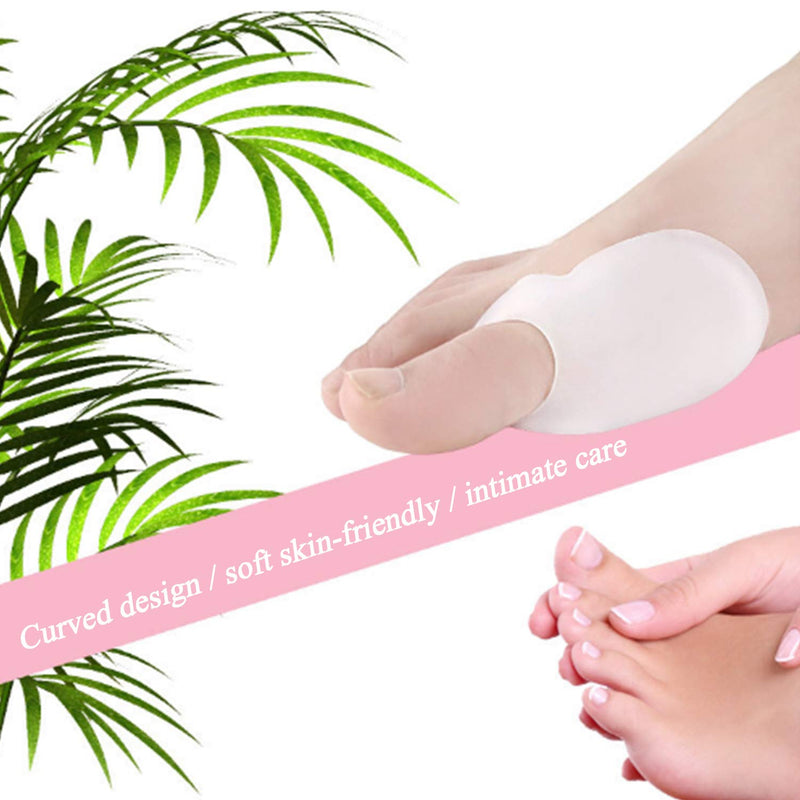 [Australia] - 5 Pairs Big Toe Protector, Soft Gel Toe Bunion Guards, New Material Gel Toe Bunionette, Bunion Pads for Relieve Pain, Protect Foot from Friction and Pressure 