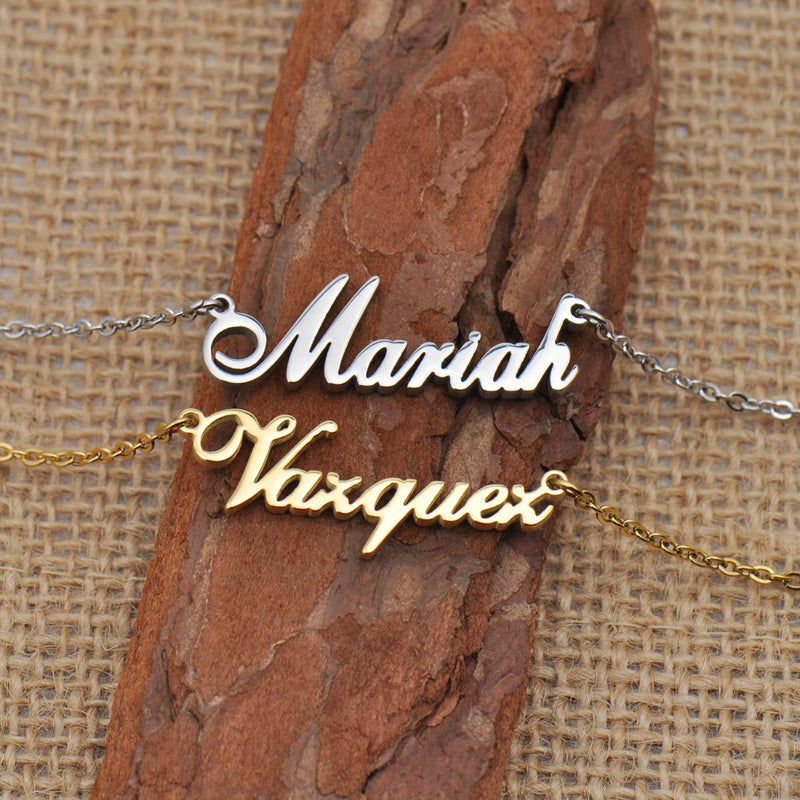 [Australia] - GR35Z9 Custom Customize Personalized Name Necklace for Womens Kaitlyn Gold 