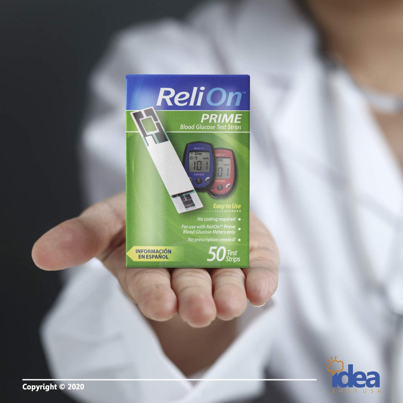 [Australia] - ReliOn Prime Blood Glucose Test Strips (50) 
