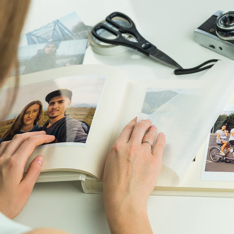 [Australia] - durony 500 Pieces Photo Sticker White Double-Sided Self Adhesive Photo Tapes for Pictures DIY Photo Album Journal 