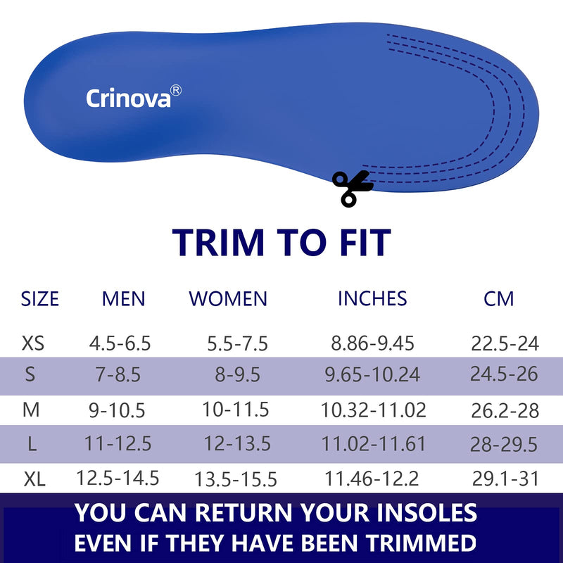 [Australia] - Plantar Fasciitis Insoles, High Arch Support Shoe Inserts Men Women, Orthotics Gel Running Insoles for Flat Feet - Arch Pain - Pronation - Metatarsalgia Pain Relief Heavy Duty Support S(Men 6-8/Women 7-9) 