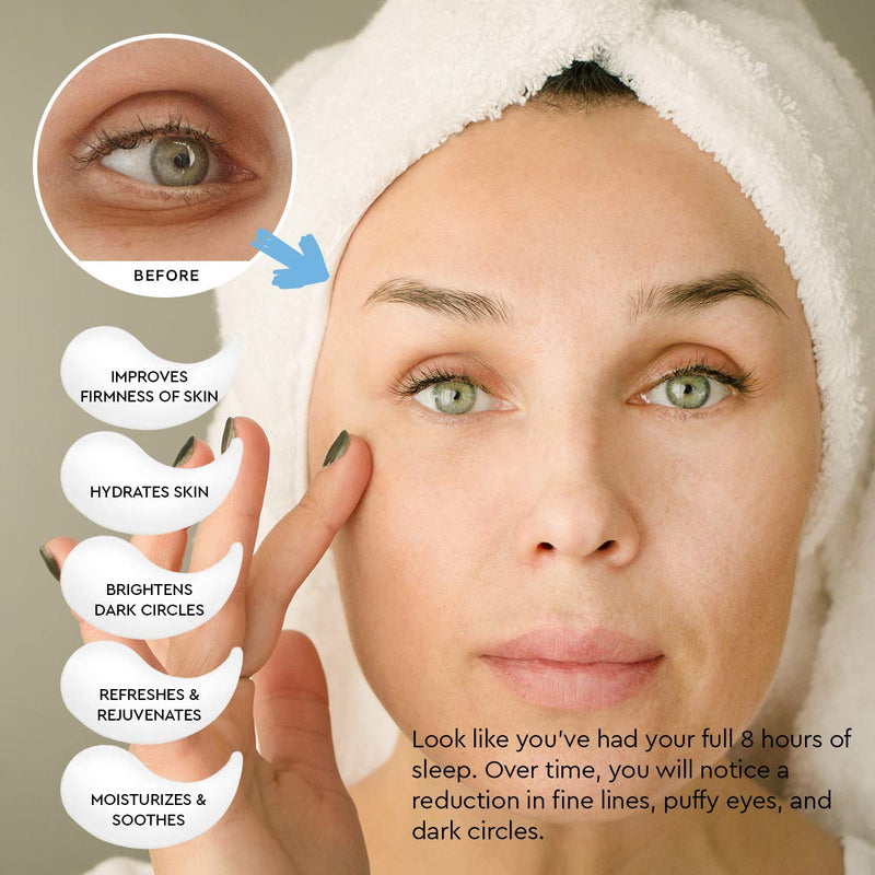 [Australia] - AZALLY Hydrogel Collagen Eye Mask - Collagen Anti-Aging Under Eye Patches, Under Eye Patches, Under Eye Bags Treatment, Eye Mask for Puffy Eyes (60pcs) 