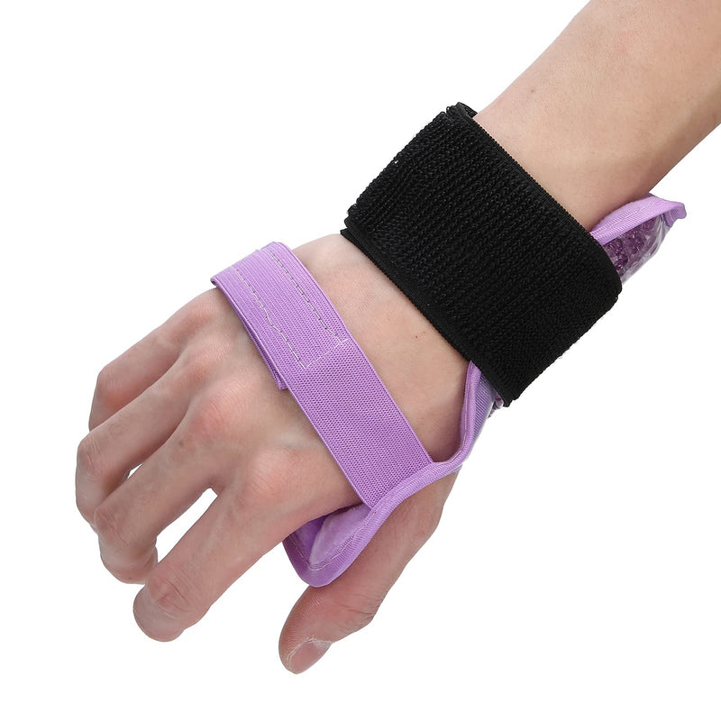 [Australia] - Wrist Ice Pack Reusable Gel Ice Pack Wrap Hot and Cold Therapy with Adjustable Strap for Arthritis Hand Injuries and Pain Relief(Purple) Purple 