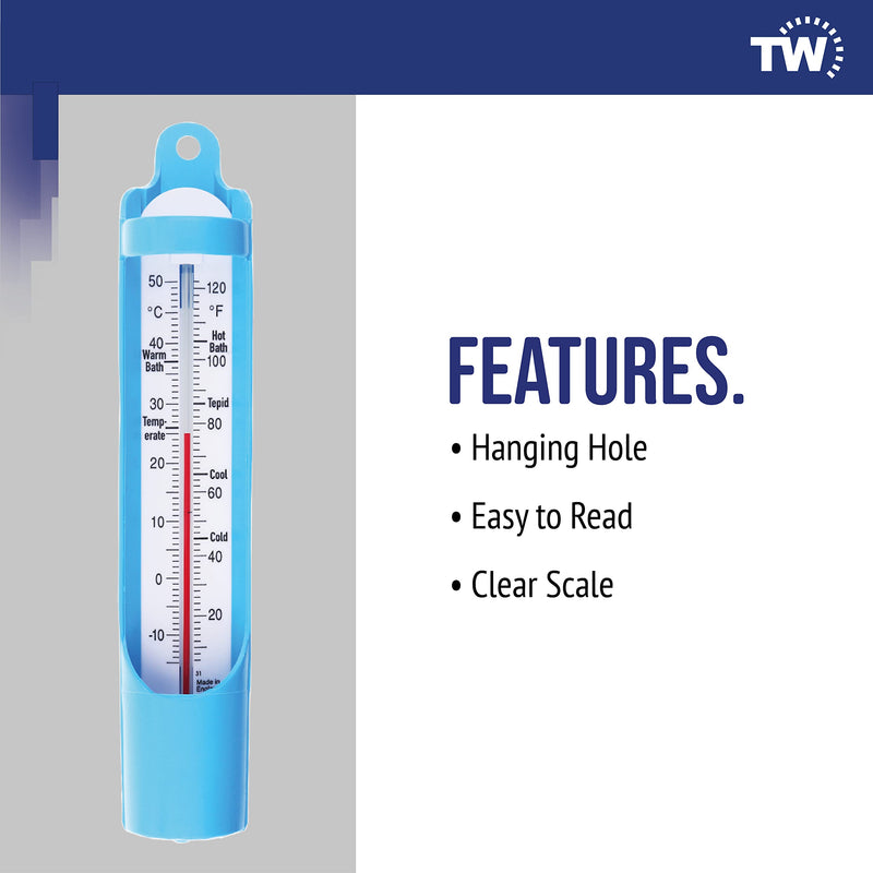 [Australia] - Bath Thermometer 230 mm - Scoop Sampling Water Temperature Thermometer for Baby, Elderly, Kids - Easy to use Water Thermometer to Monitor Bathing Temperature 