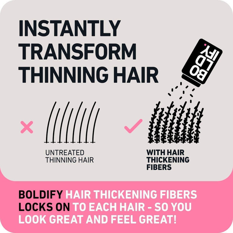 [Australia] - BOLDIFY Hair Fibers for Thinning Hair (DARK BROWN) Undetectable & Natural - Giant 28g Bottle - Completely Conceals Hair Loss in 15 Sec - Hair Thickener & Topper for Fine Hair for Women & Men Dark Brown 
