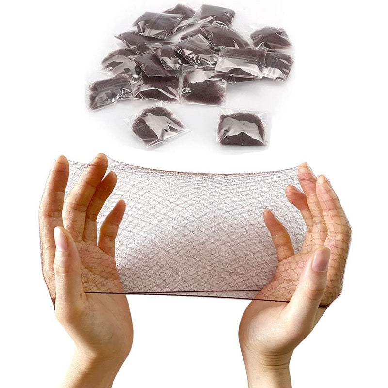 [Australia] - 20 Pcs Hair Nets for Women Bun,Invisible Hair Nets Elastic Edge Mesh (10pcs Black + 10pcs Coffee) BC 