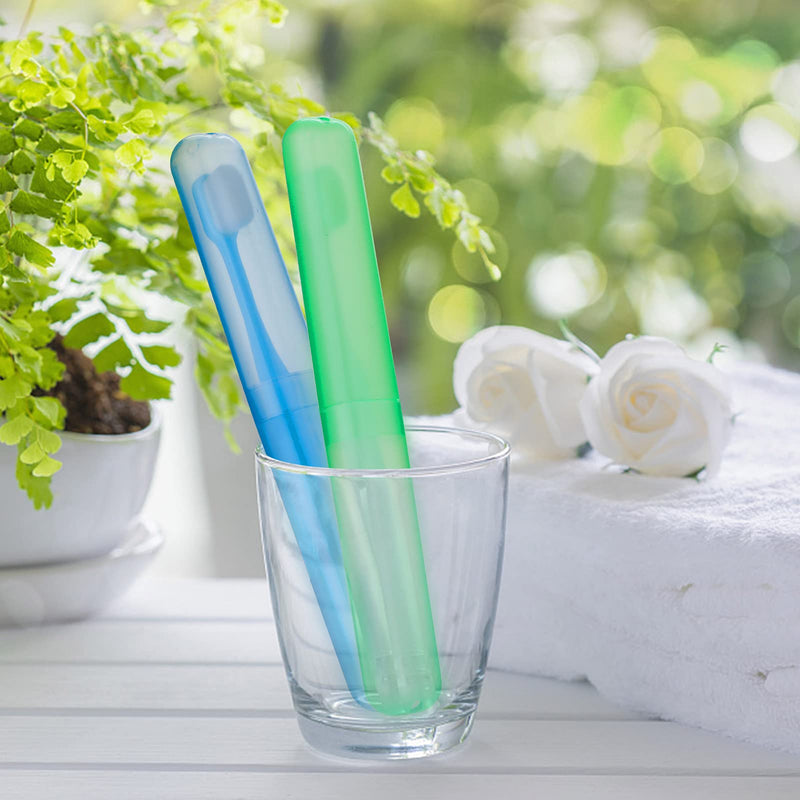[Australia] - Firtink 6 Pieces Toothbrush Case Travel Cover, Plastic Toothbrush Case Travel Toothbrush Cover Eco-Friendly Toothbrush Storage Case for Daily Travel 