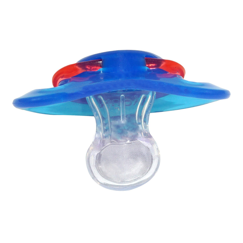 [Australia] - 2Pcs Set of Silicone Orthodontic Dummies with Soft nubs for Newborn Babies BPA-Free and Non-Toxic Suitable for Babies 6-36 Months (Blue) Blue 