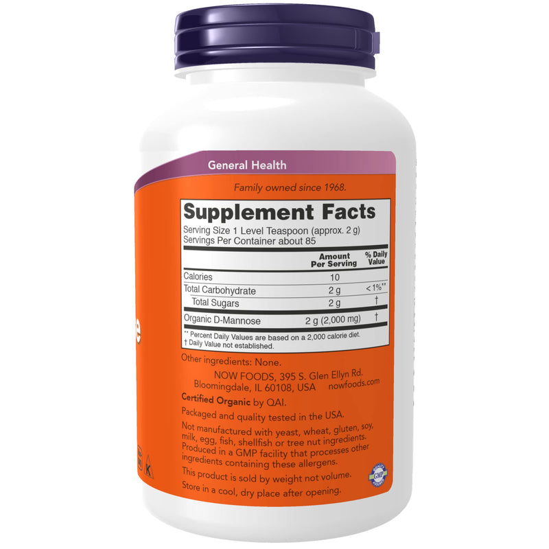 [Australia] - NOW Supplements, D-Mannose Powder, Non-GMO Project Verified, Healthy Urinary Tract*, 6-Ounce 