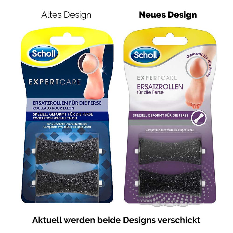 [Australia] - Scholl Expertcare Replacement Rollers for The Heel, Refill Pack for scholl Electric Callus Remover, with Diamond Particles, 2 Rollers. 2 Count (Pack of 1) 