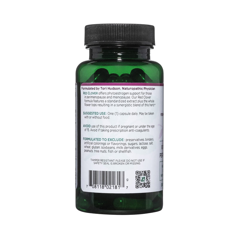 [Australia] - Vitanica Red Clover Blossom and Leaf Extract 500mg with 8% Isoflavones, Plus 175mg Blossoms, Menopause Relief Support for Women, 2 Month Supply, Non-GMO, Gluten Free, Vegan Supplement, 60 Capsules 