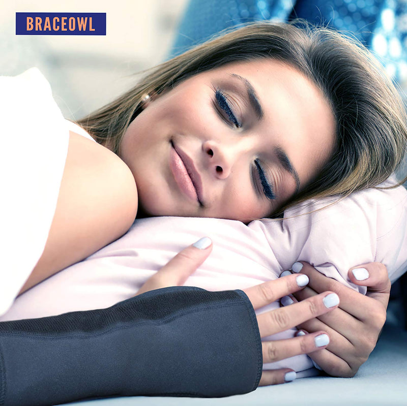 [Australia] - BRACEOWL Carpal Tunnel Wrist Brace, Night Wrist Sleep Support Splint - Fits Right Hand or Left Hand, Wrist Pain Relief, Wrist Support Brace for Women, Men 