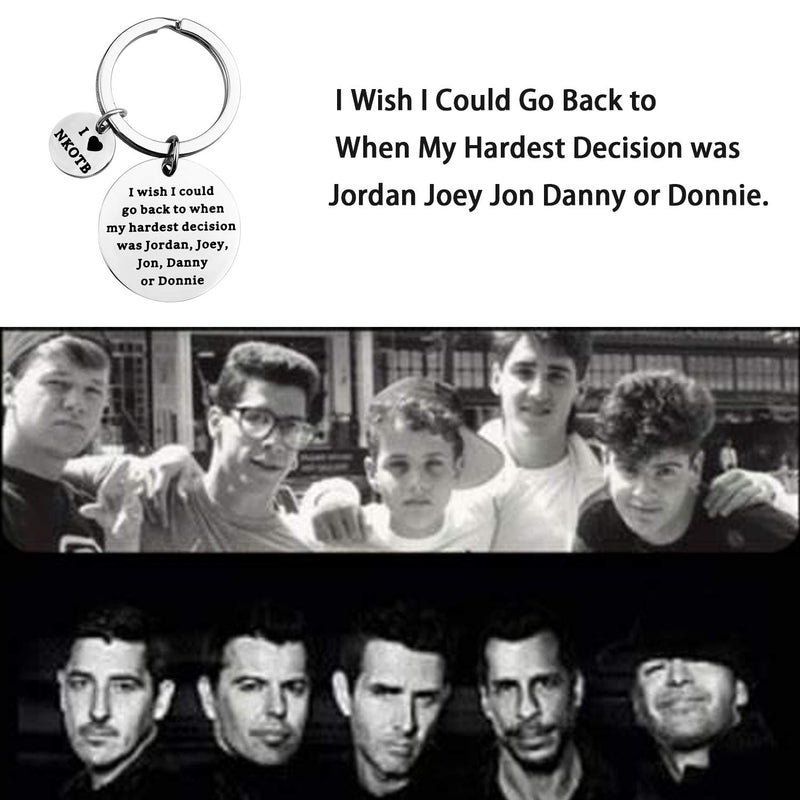 [Australia] - MAOFAED New Kids on The Block Inspired Gift NKOTB Gift Music Lover Gift NKOTB Back Gift I Wish I Could Go Back to When My Hardest Decision was Jordan Joey Jon Danny or Donnie 