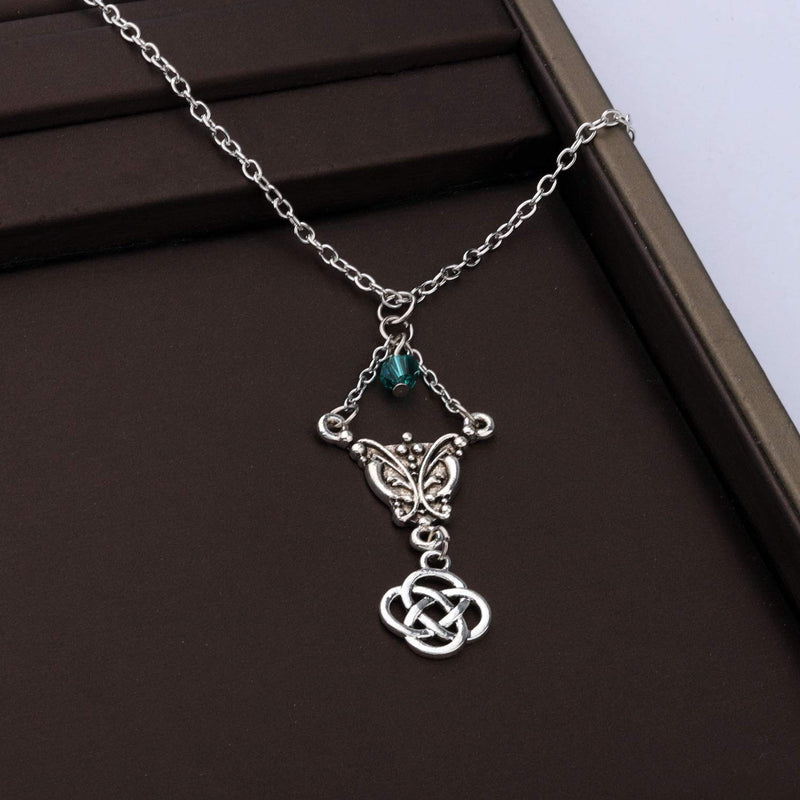 [Australia] - CENWA Outlander Inspired Jewelry Celtic Knot Cross Pendant Necklace Outlander Sassenach Scottish Outlander Gift Celtic Knot N 